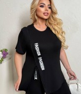 Летний женский костюм бриджи и футболка  VL-1069A700