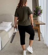 Летний женский костюм бриджи и футболка  VL-1069A700