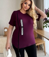 Летний женский костюм бриджи и футболка  VL-1069A700