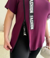 Летний женский костюм бриджи и футболка  VL-1069A700