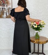 Платье длинное с разрезом на ноге  VL-1076A500