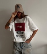 Длинная футболка оверсайз  ANB-487A420