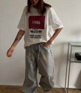 Длинная футболка оверсайз  ANB-487A420