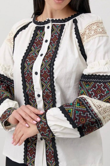 Льняная вышиванка  AMU-5921A960