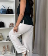 Летний женский костюм из льна  AM-6777A550