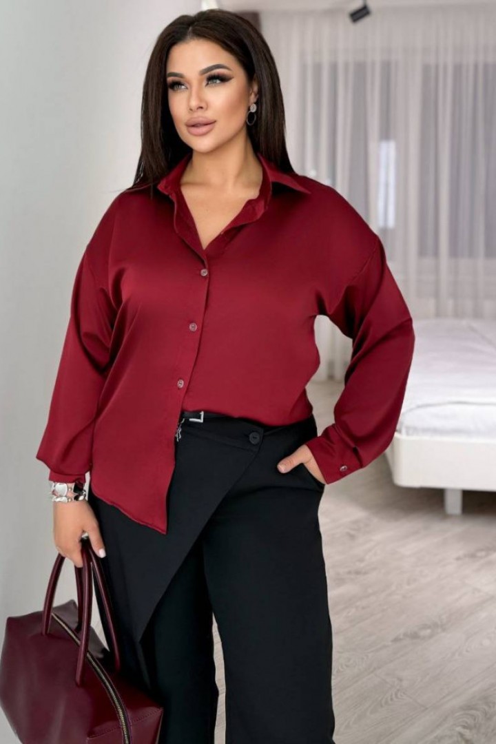 Шёлковая рубашка женская  KC-3336A399