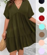 Платье однотонное летнее  AMU-1905.905A350