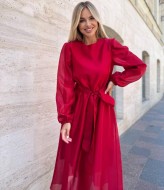 Однотонна сукня з органзи SOL-3010A600 