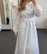 Однотонна сукня з органзи SOL-3010A600 