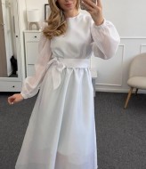 Однотонна сукня з органзи SOL-3010A600 