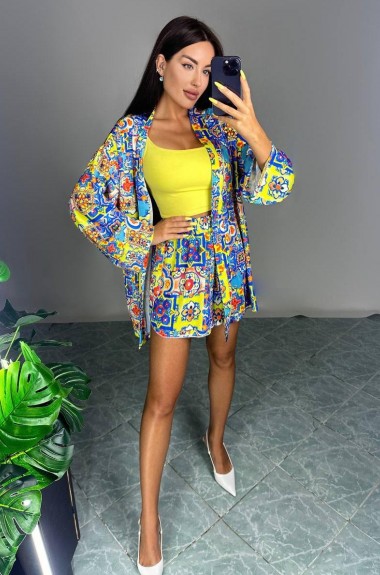 Костюм кимоно с шортами IPO-743A480 Костюм кимоно с шортами IPO-743A480