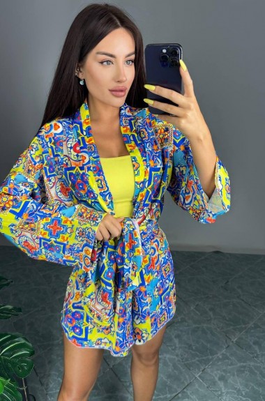 Костюм кимоно с шортами IPO-743A480 Костюм кимоно с шортами IPO-743A480