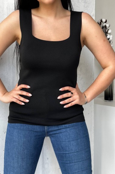 Майка женская черная  AMU-1134A250