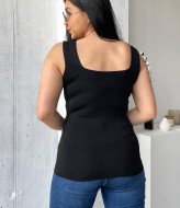 Майка женская черная  AMU-1134A250