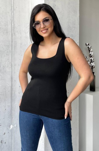 Майка женская черная  AMU-1134A250