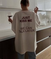 Футболка оверсайз белая  MEB-218A330