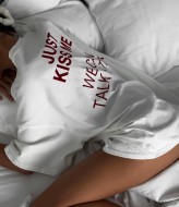 Футболка оверсайз белая  MEB-218A330