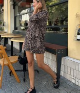 Женский леопардовый костюм  ANB-460A500