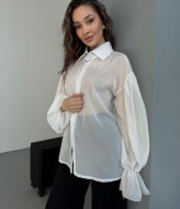 Шифонова блуза з широкими рукавами COB-813A299 