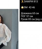 Шифонова блуза з широкими рукавами COB-813A299  Шифонова блуза з широкими рукавами COB-813A299