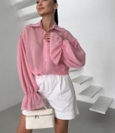 Шифонова блуза з широкими рукавами COB-813A299  Шифонова блуза з широкими рукавами COB-813A299