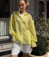 Шифонова блуза з широкими рукавами COB-813A299  Шифонова блуза з широкими рукавами COB-813A299