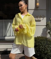 Шифонова блуза з широкими рукавами COB-813A299 