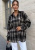 Рубашка женская оверсайз в клетку  COB-825A449