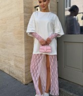 Спідниця з мережива з перчатками в комплекті COB-849A399 