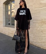 Спідниця з мережива з перчатками в комплекті COB-849A399 