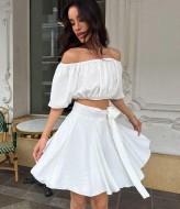 Костюм юбка и топ летний COB-851A399