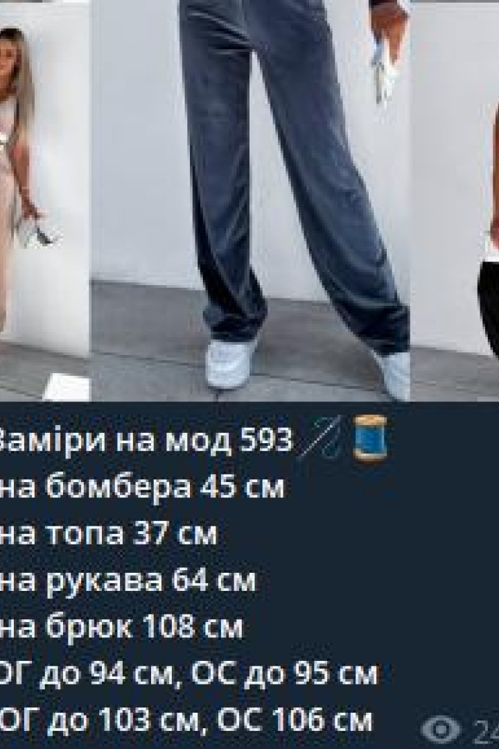 Костюм тройка велюровый женский  IPO-593A550
