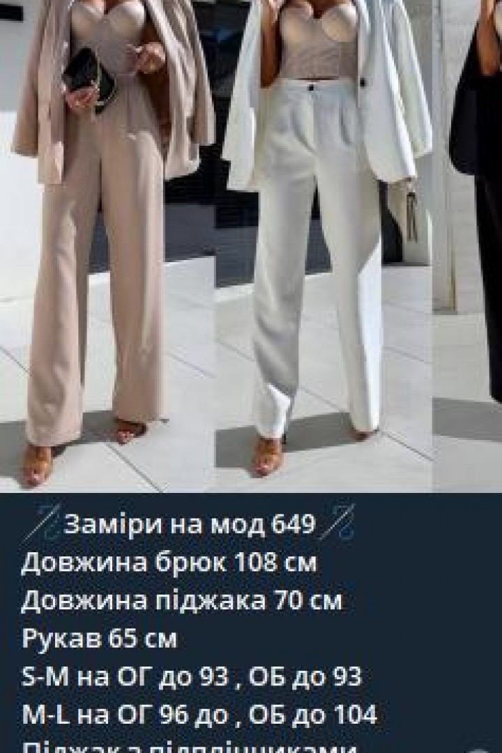Костюм женский классический брючный  IPO-649A520