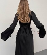 Платье шелковое длинное  HOU-358A430 Платье шелковое длинное  HOU-358A430