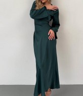 Платье шелковое длинное  HOU-358A430