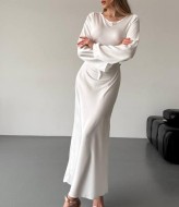 Платье шелковое длинное  HOU-358A430 Платье шелковое длинное  HOU-358A430