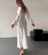 Платье шелковое длинное  HOU-358A430