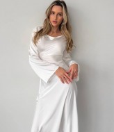 Платье шелковое длинное  HOU-358A430 Платье шелковое длинное  HOU-358A430