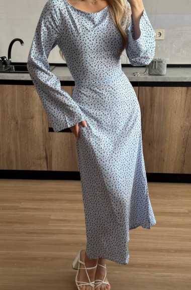 Платье в цветочный принт  HOU-386A449 Платье в цветочный принт  HOU-386A449