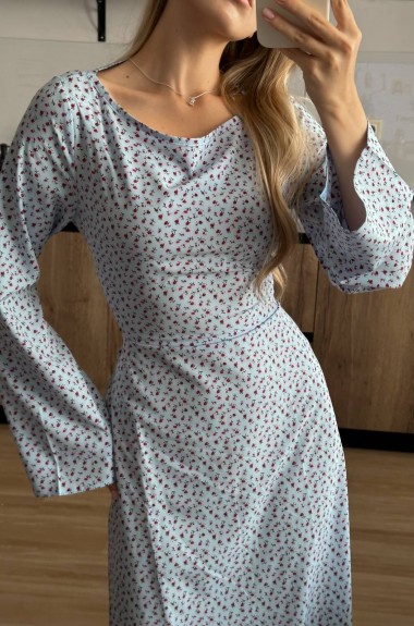 Платье в цветочный принт  HOU-386A449