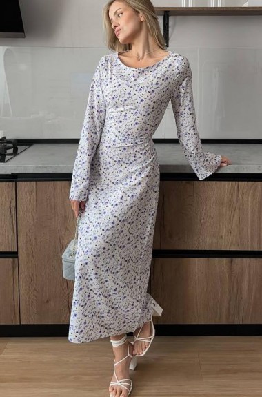 Платье в цветочный принт  HOU-386A449 Платье в цветочный принт  HOU-386A449