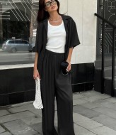 Шелковый брючный костюм  RK-877A600