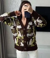 Кардиган женский короткий на пуговицах  AMU-5133A670