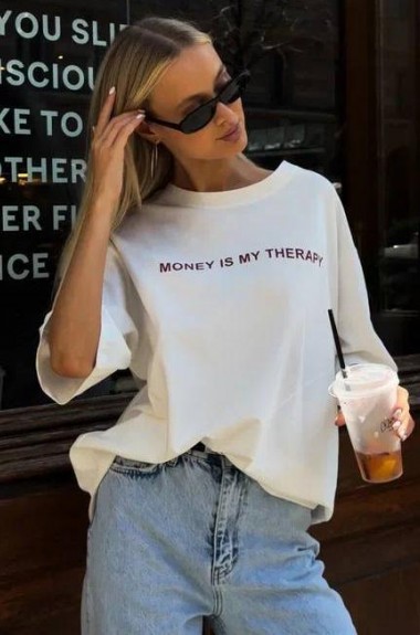 Футболка женская белая MEB-261A350