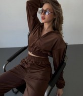 Спортивный костюм с укороченной кофтой  MEB-241A520