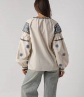 Льняная вышиванка женская AMU-5962A760