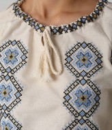 Льняная вышиванка женская AMU-5962A760