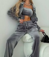 Велюровый костюм тройка EPZ-465A499