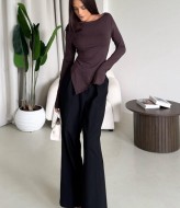 Лонгслив асимметричный HOU-356A249