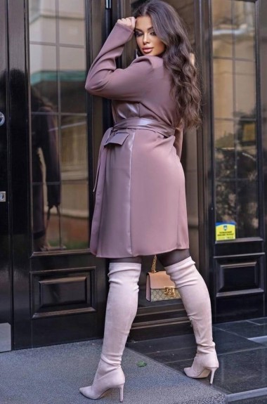 Платье пиджак с поясом AMU-1343.343A520 Платье пиджак с поясом AMU-1343.343A520